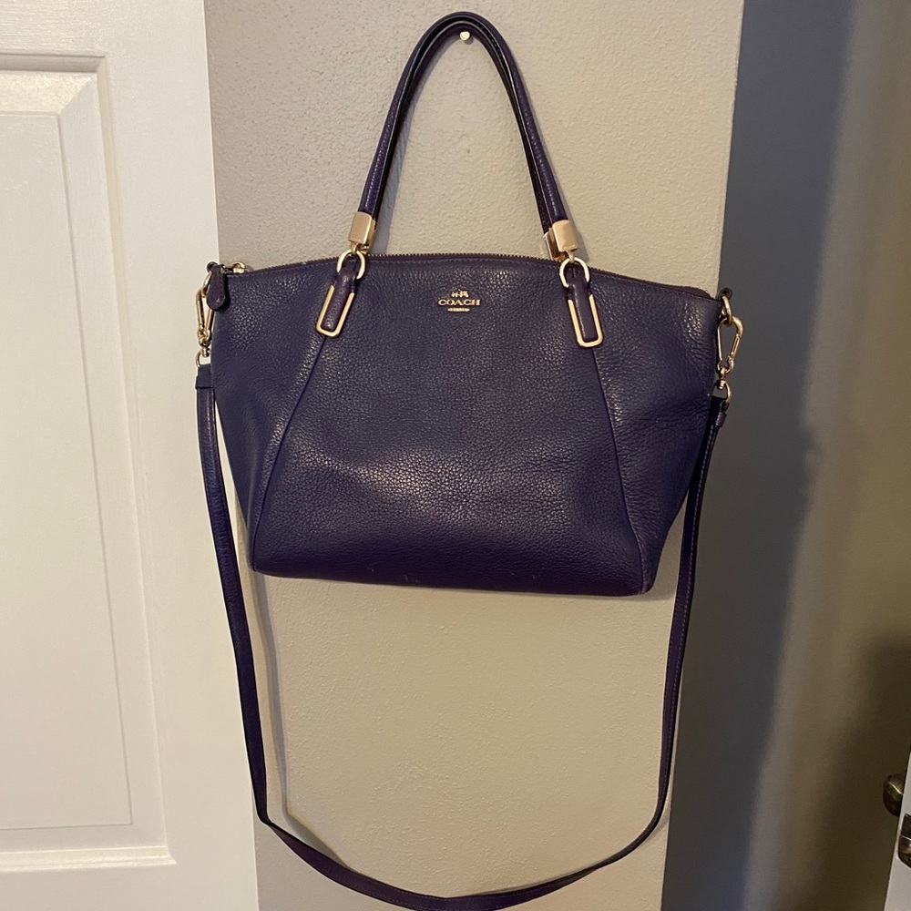 Coach purse with long strap